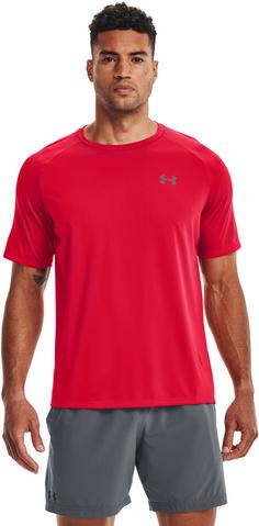 Rückansicht von Under Armour Tech 2.0 SS Funktionsshirt Herren red