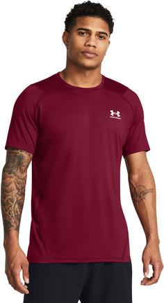 Rückansicht von Under Armour HeatGear Armour Fitted Funktionsshirt Herren cardinal