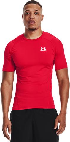 Rückansicht von Under Armour HeatGear Armour Comp Funktionsshirt Herren red