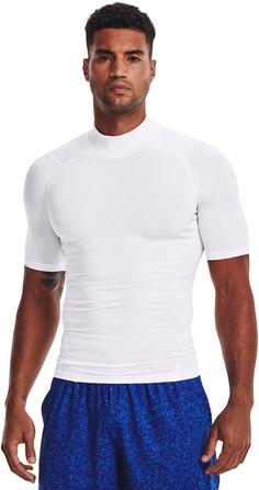 Rückansicht von Under Armour HeatGear Comp Mock Funktionsshirt Herren white