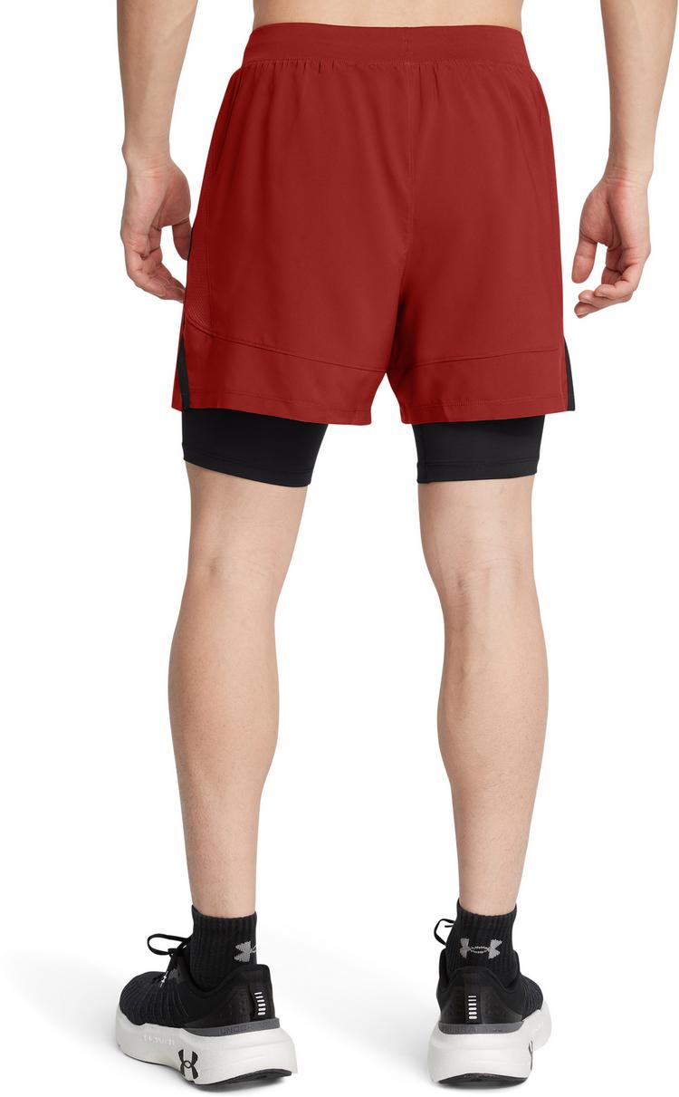 Under Armour Under Armour UA LAUNCH 5 2IN1 Laufshorts Herren - red-reflective - 1 | SportScheck