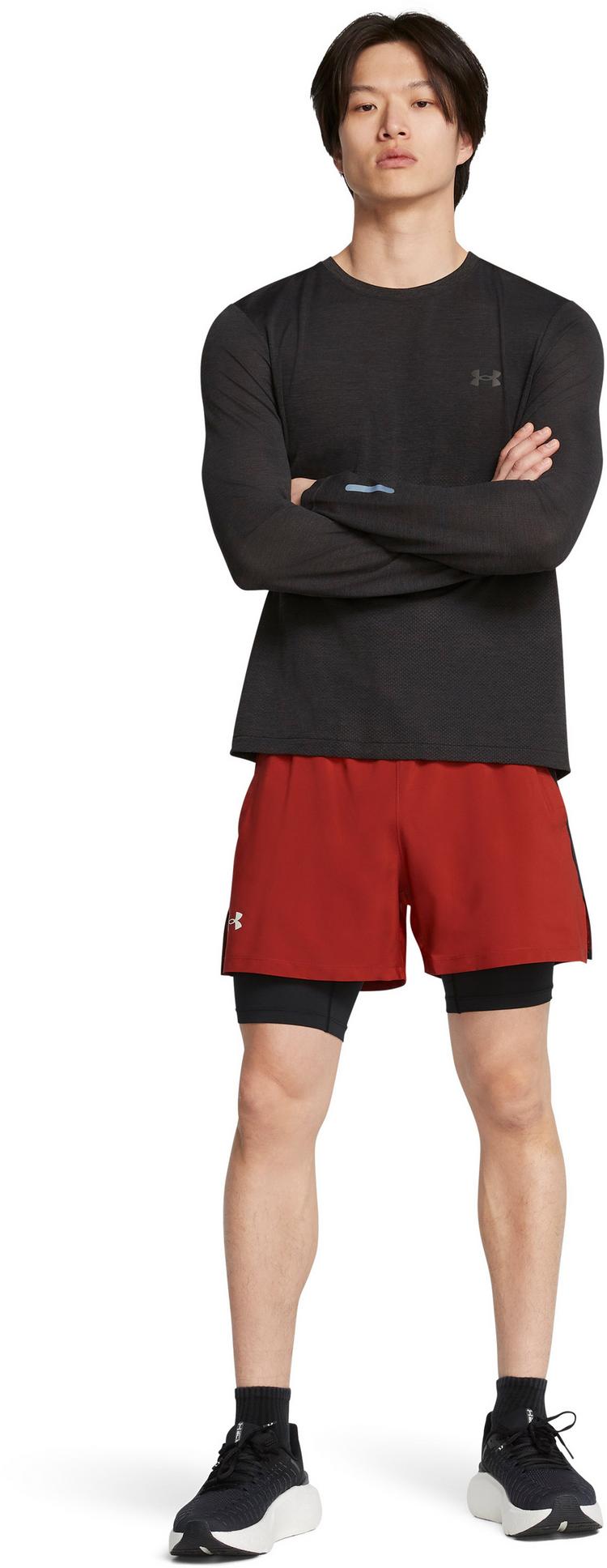 Under Armour Under Armour UA LAUNCH 5 2IN1 Laufshorts Herren - red-reflective - 3 | SportScheck