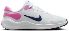 Nike REVOLUTION 7 GS Laufschuhe Kinder white-midnight navy-playful pink