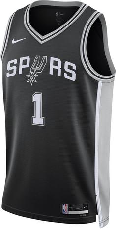 Nike SAN ANTONIO SPURS Basketballtrikot Herren BLACK-WEMBANYAMA VICT