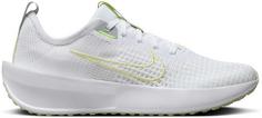 Nike INTERACT RUN Laufschuhe Damen white-life lime-vast grey-black