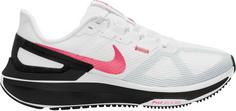 Nike AIR ZOOM STRUCTURE 25 Laufschuhe Damen white-black-aster pink-pure platinum