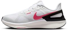 Nike AIR ZOOM STRUCTURE 25 Laufschuhe Damen white-black-aster pink-pure platinum