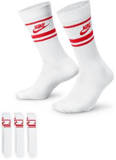 Nike NSW Everyday Essential Sportsocken white-university red-university red