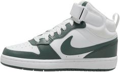 Rückansicht von Nike Court Borough Sneaker Kinder white-vintage green