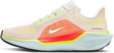 Rückansicht von Nike AIR ZOOM PEGASUS 41 Laufschuhe Damen summit white-chrome-bright crimson