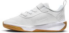 Rückansicht von Nike OMNI MULTI-COURT PS Hallenschuhe Kinder white-white-pure platinum-lt smoke grey