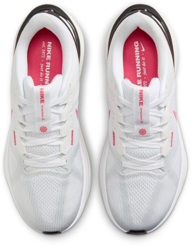 Nike Nike AIR ZOOM STRUCTURE 25 Laufschuhe Damen - white-black-aster pink-pure platinum - 0 | SportScheck