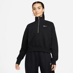 Rückansicht von Nike Phoenix Fleecepullover Damen black-sail