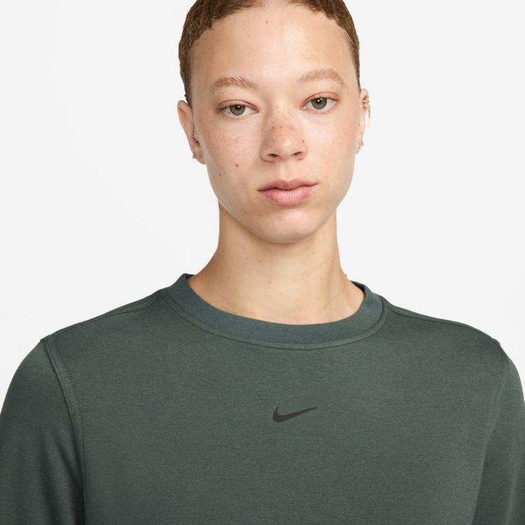 Nike Nike Dri-FIT One Funktionssweatshirt Damen - vintage green-black - 2 | SportScheck
