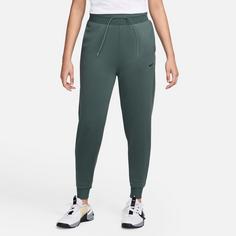 Rückansicht von Nike Therma-FIT One Trainingshose Damen vintage green-black