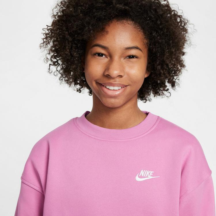 Nike Nike Club Fleece Sweatshirt M&auml;dchen - magic flamingo-white - 2 | SportScheck