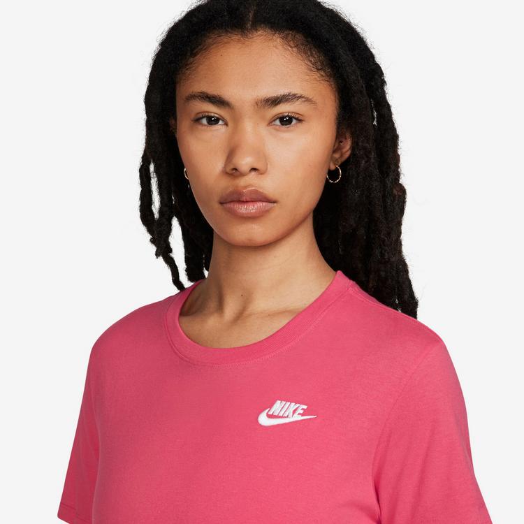 Nike Nike Club Essentials T-Shirt Damen - aster pink-white - 2 | SportScheck