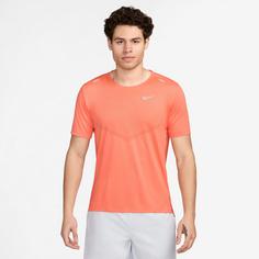 Rückansicht von Nike DF RISE 365 Funktionsshirt Herren lt wild mango-reflective silv