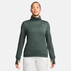Rückansicht von Nike SWIFT ELEMNT TF Funktionsshirt Damen vintage green-reflective silv