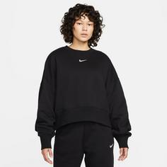Rückansicht von Nike Phoenix Sweatshirt Damen black-sail