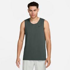 Rückansicht von Nike DRI-FIT HYVERSE Funktionstank Herren vintage green-black