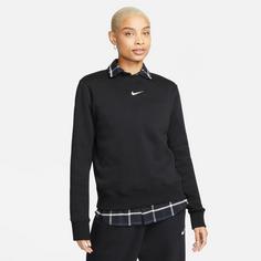 Rückansicht von Nike Phoenix Fleecepullover Damen black-sail