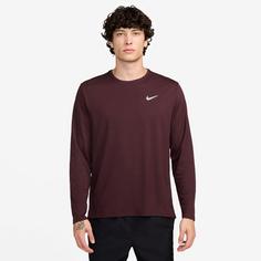 Rückansicht von Nike MILER Funktionsshirt Herren burgundy crush-reflective silv