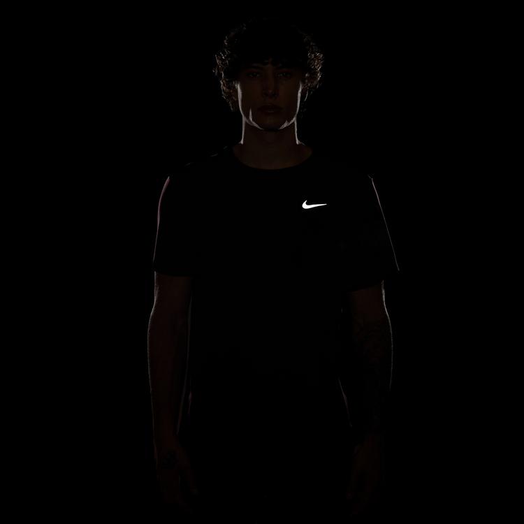 Nike Nike MILER Funktionsshirt Herren - burgundy crush-reflective silv - 3 | SportScheck