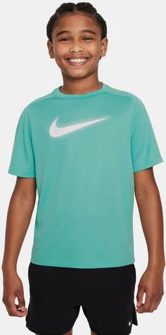 Rückansicht von Nike Dri-FIT Multi Funktionsshirt Kinder green frost-white