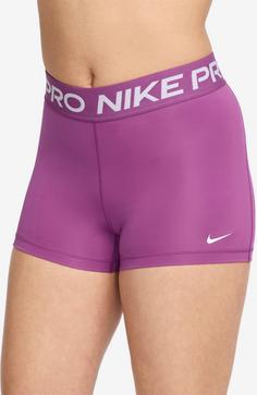 Rückansicht von Nike Pro Tights Damen hot fuchsia-white