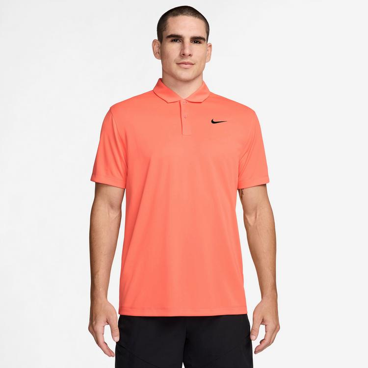 Nike Nike Solid Tennis Polo Herren - lt wild mango-black - 0 | SportScheck