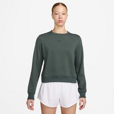 Rückansicht von Nike Dri-FIT One Funktionssweatshirt Damen vintage green-black