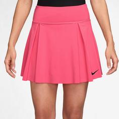 Rückansicht von Nike Advantage Tennisrock Damen aster pink-black