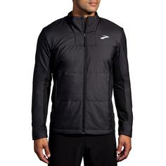 Rückansicht von Brooks Shield Hybrid Laufjacke Herren black