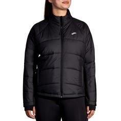 Rückansicht von Brooks Shield Hybrid Laufjacke Damen black