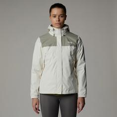 Rückansicht von The North Face ANTORA Regenjacke Damen white dune-clay grey