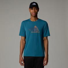 Rückansicht von The North Face MOUNTAIN FOUNDATION Funktionsshirt Herren mallard blue