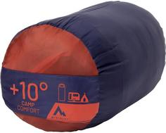 Rückansicht von McKinley Camp Comfort II 10 Kunstfaserschlafsack red rust-navy dark