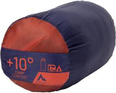 Rückansicht von McKinley Camp Comfort II 10 Kunstfaserschlafsack red rust-navy dark