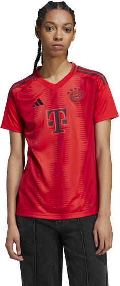 Rückansicht von adidas FC Bayern München 24-25 Heim Fußballtrikot Damen red