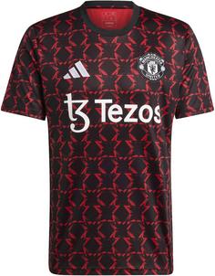 adidas Manchester United Prematch Fanshirt Herren black-mufc red