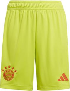 adidas FC Bayern München 24-25 Heim Fußballshorts Kinder semi solar yellow