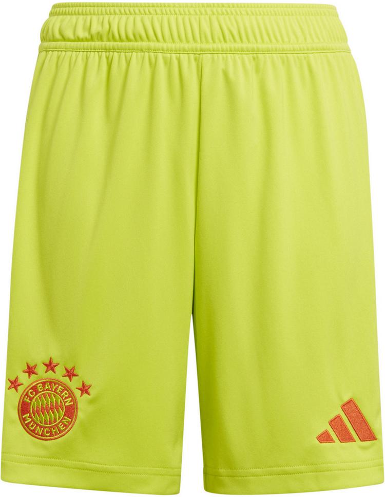 adidas adidas FC Bayern M&uuml;nchen 24-25 Heim Fu&szlig;ballshorts Kinder - semi solar yellow - 0 | SportScheck