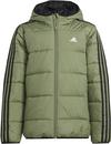 adidas ESSENTIALS 3 STRIPES Steppjacke Kinder - tent green-black