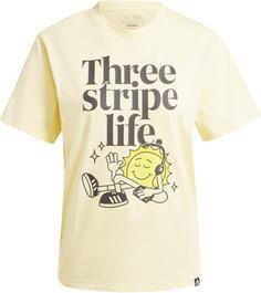 adidas Positive T-Shirt Damen almost yellow