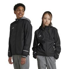 Rückansicht von adidas TEAM RDY Trainingsjacke Kinder black-reflective silver