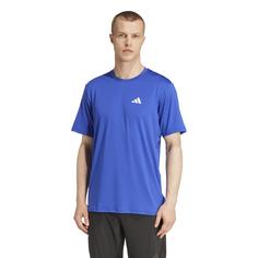 Rückansicht von adidas Funktionsshirt Herren semi lucid blue-white