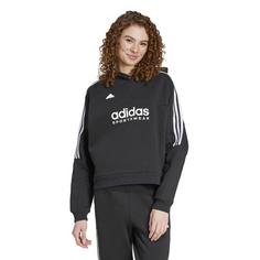 Rückansicht von adidas Tiro Hoodie Damen black-white