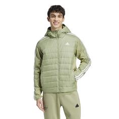 Rückansicht von adidas Essentiell 3S Steppjacke Herren tent green