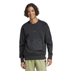 Rückansicht von adidas City Escape Sweatshirt Herren black